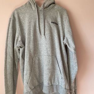Adidas Grey embroidered hoodie